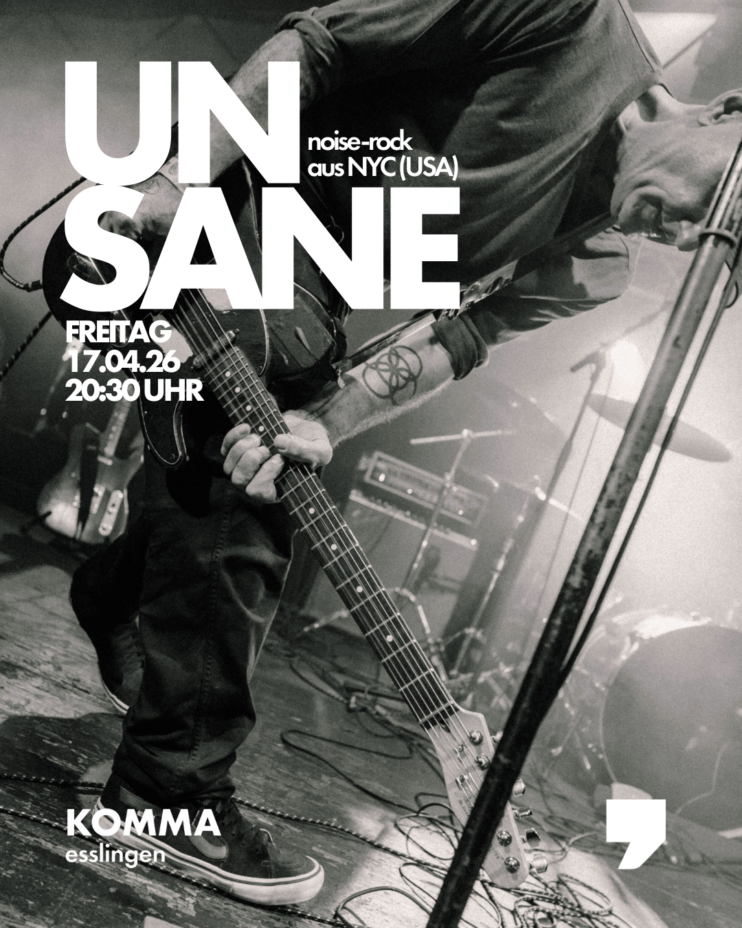 Veranstaltungsbild für Unsane – Noise-Rock aus NYC (USA)